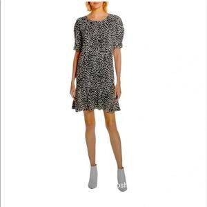 JOIE NWT $328 Angelic Animal Print Puff Sleeve Mini Dress Size S000000